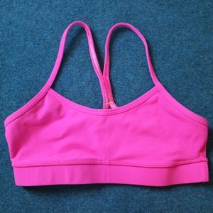 Bright Pink Flow-Y Bra Lululemon